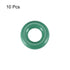 uxcell Fluorine Rubber O-Rings, 13mm OD 6mm ID 3.5mm Width FKM Seal Gasket for Machinery Plumbing, Green, Pack of 10...