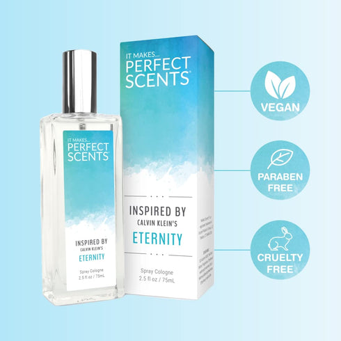Fragrances | Eternity | Women’s Eau de Toilette | Vegan, Paraben Free | Never Tested on Animals | 2.5 Fluid Ounces White (Pack of 1)...