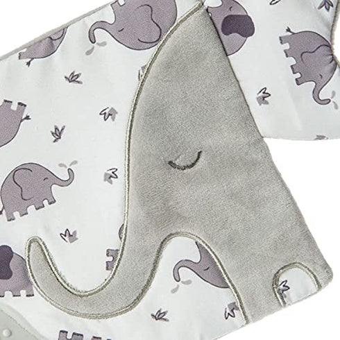 Mary Meyer Afrique Crinkle Teether Toy with Baby Paper and Squeaker, 6 x 6-Inches, Elephant...