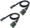 2 Leads Deutsch Dual Outputs DT DTM Female Connector Socket Adapters Splitters Compatible for LED Work Chandelier Light Retrofit Connectors Wiring...