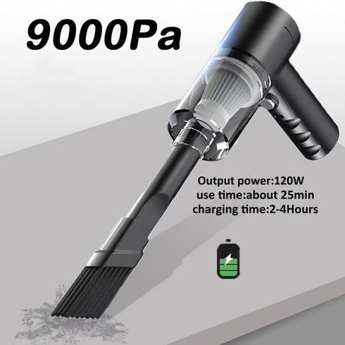 Portable Cordless Handheld Vacuum 9000PA Wet Dry Vacuum Cleaner for Car Office Pet and Home Lightweight Cleaner Insect Spider Stink Bug Cockroach ...