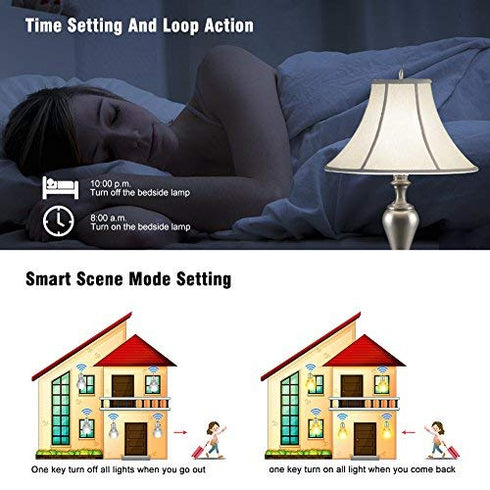 WiFi Switch, eMylo Smart WiFi Relay Switch Wireless Light Remote Control Module for Smart Home Automation Compatible with Alexa Google Assistant.....