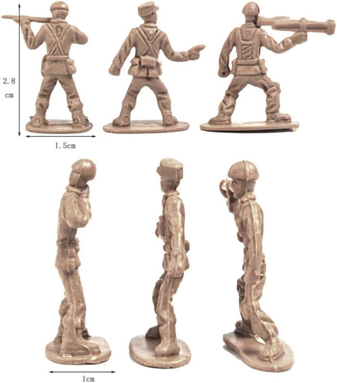 ikasus 360 Piece Plastic Tiny Army Men for Boys, Cool Mini Army Action Figures Military Set, Military Toy Soldiers Figures with Tanks, Planes, Fla...