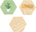 Bright Creations 15 Pack Unfinished Wooden Hexagon Cutouts for Crafts, 1/4" Thick for Wood Burning, Engraving (4 x 4 in)...