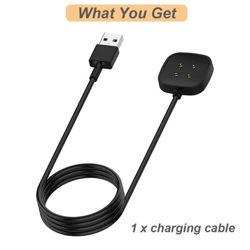 Charger for Fitbit Sense/Sense 2/Versa 3/Versa 4, Replacement USB Charging Cable for Versa 4/Versa 3/Sense 2/Sense (3.3ft/1m) (1)......