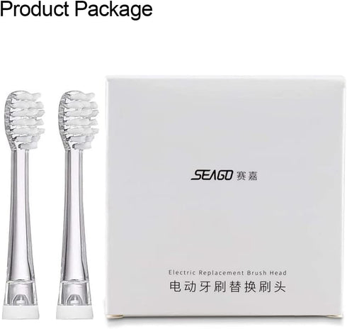 SEAGO Toothbrush Replacement Heads - SG977 SG513-8 Pack SEAGO Kids Toothbrushes Heads for Toddlers - Compatible with SEAGO Electric Toothbrushes K...