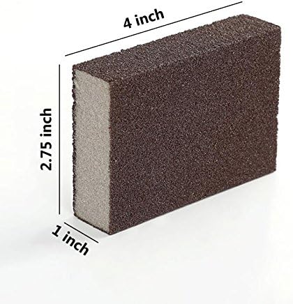 6 Pcs Heavy Duty Scrub Sponge? Magic Emery Sponge Brush,Nano Emery Sponge&Cleaning Sponge?Cleaning Brushes for Household use?Dark Brown...