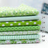 14 Pieces Assorted 7 Designs Square Fabric Bundles Sewing Square Patchwork Precut Fabric Scraps for DIY Quilting Applique Doll Dress Making (Green...