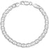 PORI JEWELERS 925 Sterling Silver 4.5mm Mariner Chain Link Anklet - Available in Silver or Yellow...