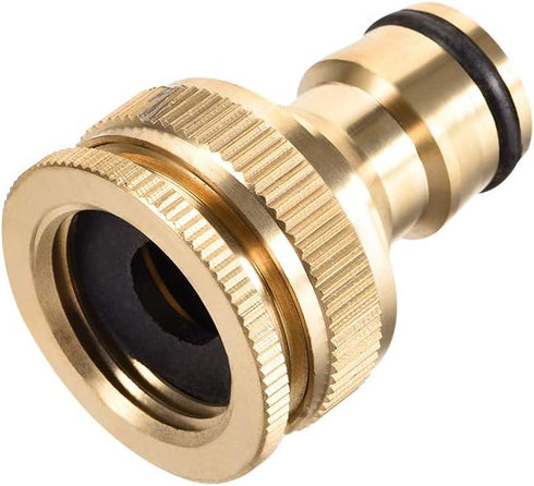 uxcell Brass Faucet Tap Quick Connector G1/2 G3/4 Female Thread Hose Pipe Socket Adapter Fitting for Garden Irrigation System...