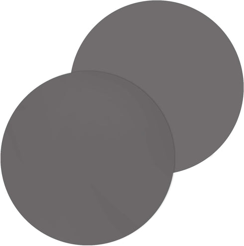 12" Inch Silicone Microwave Multi-Mat, Non-Stick Heat Resistant Oven Mat Microwave Trivet Mat - 2 Pack (Gray)...