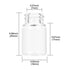 2ml Clear Glass Vials with Screw Caps and Plastic Stoppers, 1/2 Dram Small Liquid Sample Vial, Leak-Proof Vial, 25PCS...