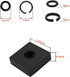 (12 Sets) 3/8" Impact Retaining Ring Clip Impact Friction Ring with O-Ring for Milwaukee Electric/Pneumatic Type Impact Wrench, Retainer Ring Anvi...