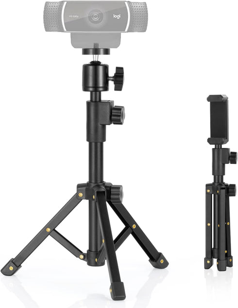BILIONE Webcam Tripod Stand, for Logitech Webcam C920 C922 C930e C920S C920 C615 C960 C920x BRIO 4K NexiGo N60, Extendable Stand for Desk, Lightwe...