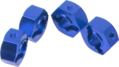 Metal 12mm Wheel Hex Hub Drive Adapters with Pins Screws Compatible with 1/10 Arrma Senton Granite Typhon Vorteks 3S Big Rock RC Car (Blue)...