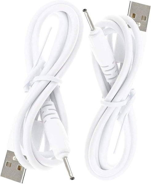 DC 2.0mm Jack Charger Port 100CM USB Charge Replacement Power Cable Compatible with Beats Solo HD505 Headphones NOT for Dr. Dre Powerbeats3 (White...