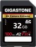 Gigastone 32GB SD Card, 4K Camera Extreme, A2 V30 SDHC Memory Card High Speed 4K Full HD Video Compatible with Canon Nikon Sony Pentax Kodak Olymp...