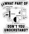 (3Pcs) What Part Don't You Understand Funny HVAC Stickers HVAC Tech Technician Stickers HVAC Installer Stickers Gift Decoration Graphic Helmet Bum...