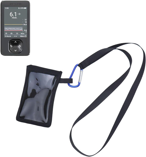Blood Glucose Meter Case with Lanyard & Hook for Dexcom Receiver G7 Holder Pouch Diabetes Supplies...