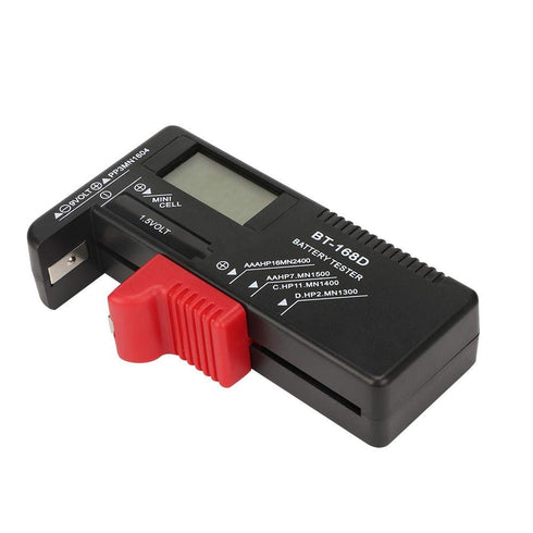 Battery Tester, Model BT-168D Battery Checker for AAA C D 9V 1.5V Button Cell Batteries...