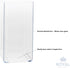 Royal Imports Flower Vase Acrylic Tall Rectangle - Decorative Centerpiece for Home or Wedding - Non Breakable Plastic, 5" X10 - Clear...