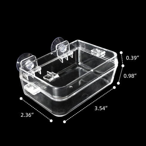 Reptile Feeder Chameleon Bowl 2 Pcs Anti-Escape Food Dish Bowl with Suction Cup for Chameleon Iguana Lizard Reptile Food and Water Feeding (White,...