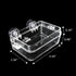 Reptile Feeder Chameleon Bowl 2 Pcs Anti-Escape Food Dish Bowl with Suction Cup for Chameleon Iguana Lizard Reptile Food and Water Feeding (White,...