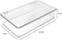 Isaac Jacobs Small Stackable Organizer Bin (10.75” x 6.5” x 2.4”) w Hinged Lid Clear Storage Box Home Office School Fridge Bathroom Kitchen Pantry...