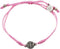 My Saint My Hero Breathe Blessing Bracelet - Silver-Plated Medal on Pink Hand-Woven Cord...
