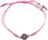 My Saint My Hero Breathe Blessing Bracelet - Silver-Plated Medal on Pink Hand-Woven Cord...