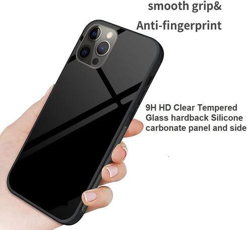 Case for iPhone 12 Pro Max, for iPhone 12 Pro Max Cases with Full Camera Lens Back,Protector Phone,Tempered Glass Quality,Silm Cover 6.7 inch, Bla...