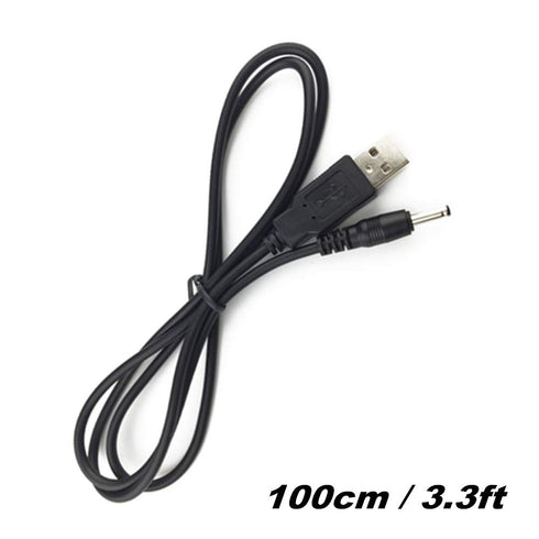 3pcs Extension Cable USB to DC Cable - 5V USB 2.0 Port Male to DC 5V Male 3.5mm x 1.35mm Power Cord Black 100cm(3.3ft)...