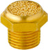 Quickun Pneumatic Muffler Silencer, 1/8” Male Thread Brass Air Exhaust Muffler Sintered Bronze Mufflers (Pack of 3)...