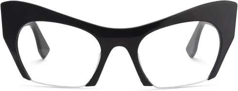 Zeelool Stylish Semi-rimless Cat Eye Blue Light Blocking Glasses for Women Kyle FP0099...