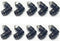 Pneumatic Male Elbow 5/32 Inch OD Tube x 10-32 UNF Push to Connect Fittings PL5/32-U10(Pack of 10)...
