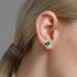 Jewever 925 Sterling Silver Hummingbird Ear Studs Blue Cubic Zirconia Earrings for Women Jewelry Gift Silvery...