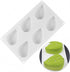 6 Cavity Large Leaf Baking Pan Silicone Molds for Chocolate Candy Gummy Gelatin Jello Jelly Mousse Cake Soap Bath Bombs Crayons Wax Melt Plaster I...