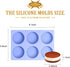 La chat 4 PCS Candy Molds, Silicone Oreo Cookie Chocolate molds for Candy, Cookies, Oreos, mini Soap, Cupcake, Pudding, Jello, Muffin, Non-Stick C...