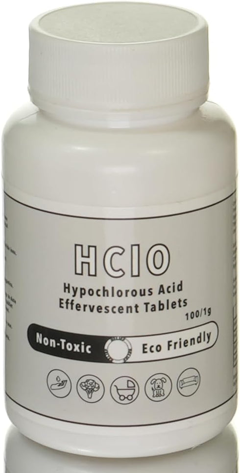 Relief Hypochlorous Acid Effervescent Cleaning Tablets: Your Eco-Friendly, Multi-Use Solution - Makes 50 Gallons of 97ppm Solution (200 Tablets)...