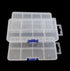 Clear Plastic Storage Box with Adjustable Dividers, Portable Transparent Beads Earring Jewelry Organizer Holder for Craft Nail Art Tackle Fishing ...
