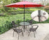 SUQ I OME 2 Sets 2 inch Outdoor Patio Parasol Umbrella Hole Ring Plug and Cap Set, for Parasol Umbrella Table Hole Cover Insert(Brown)...
