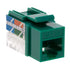Cat5e Keystone Ethernet Wall Jack Punch Down UTP 45-Degree (Easier Termination Than 90-Degree), RJ45 Slim Profile Speed Termination Green 45° Angl...