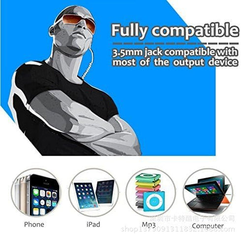 Universal 3.5mm Jack Acoustic Hollow Air Tube Anti-Radiation Earphone Earpiece with on Off Answer Switch Compatible with iPhone Samsung LG Moto Le...