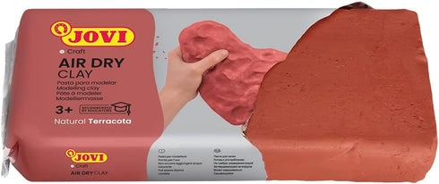 Jovi Air-Dry Modeling Clay; 8.8 oz. Terracotta, non-staining, perfect for Arts and Crafts Projects...