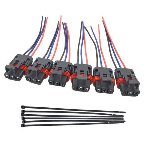 DSkoiph 6 Pack Pulse Power Bus Bar Harness Plug Connector Pigtail Compatible with Polaris 2018-2024 Ranger XP 1000 / RZR/Pro RS1...