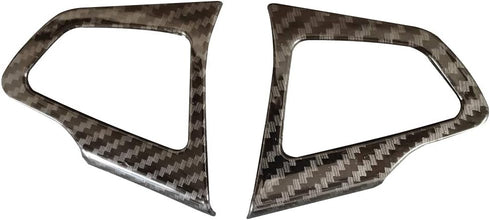 3PCS Carbon Fiber Folor Steering Wheel Cover for Ford Focus Escape EcoSport Kuga Not for RS ST...