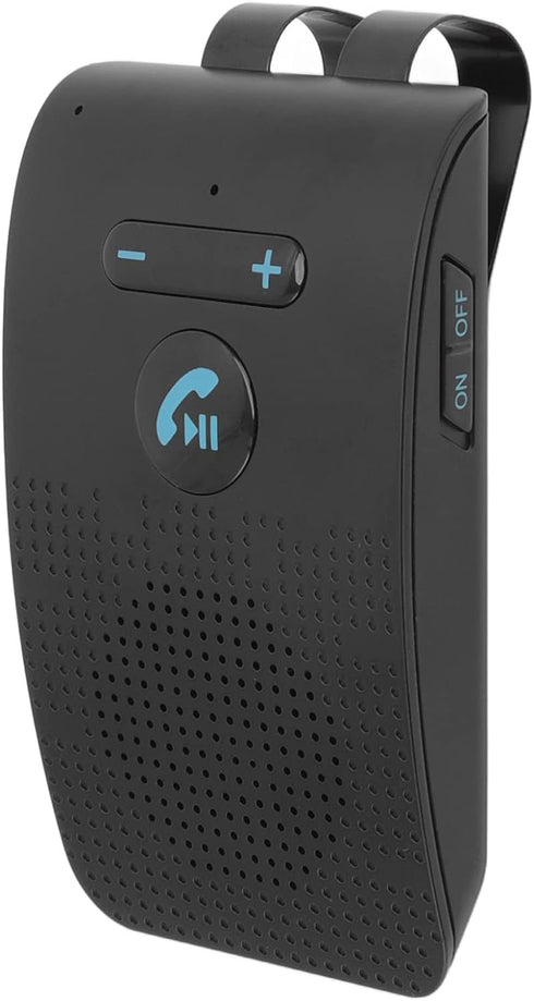 SP09 Handsfree Bluetooth Speaker for Cell Phone, Wireless in Car Speakerphone with Visor Clip, Motion Auto On, Connect 2 Phones, 10 Hours Talking ...