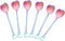 6pcs Stainless Steel Heart Shaped Spoon Demitasse Spoons Pudding Spoon Valentines Day Spoons Yogurt Spoon Small Dessert Spoons Mini Condiments Met...