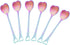 6pcs Stainless Steel Heart Shaped Spoon Demitasse Spoons Pudding Spoon Valentines Day Spoons Yogurt Spoon Small Dessert Spoons Mini Condiments Met...