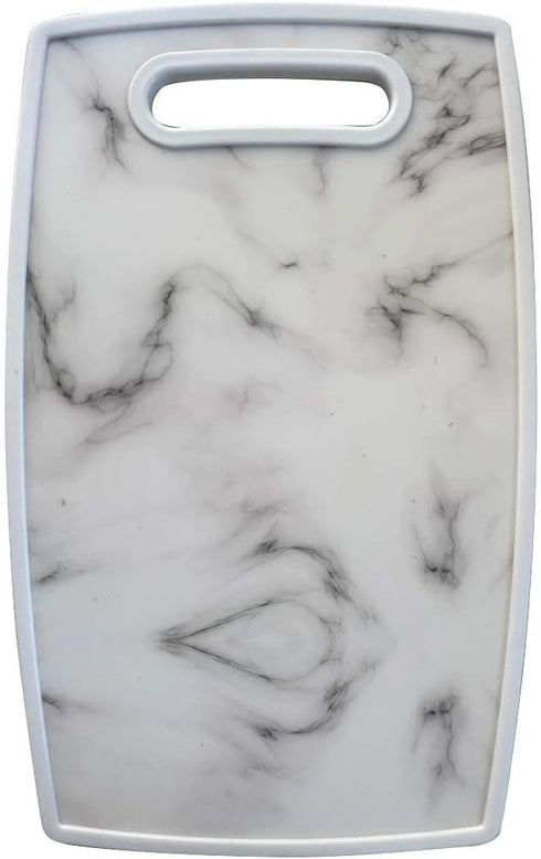 Lily's Home Kitchen Cutting Board (2-Piece Set) with Handles and in Marble Finish. Non-Porous, Dishwasher Safe...